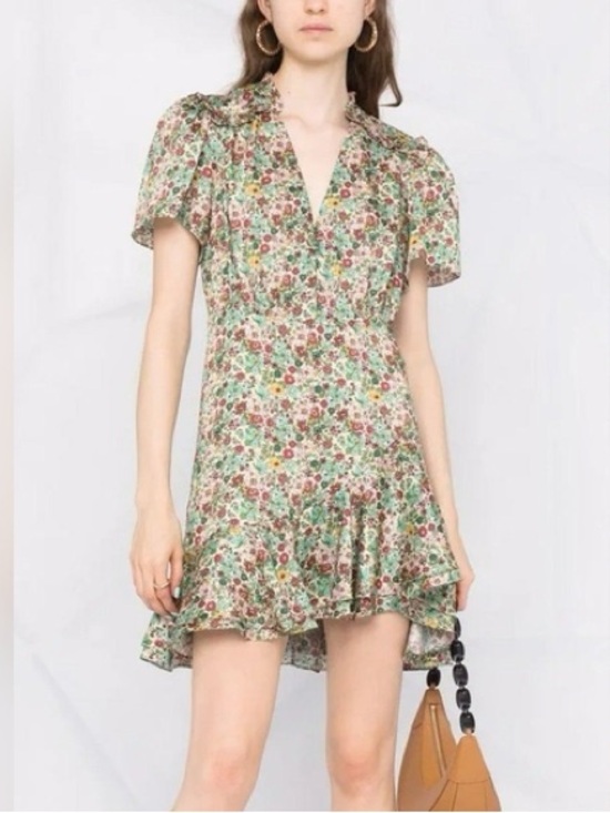 Sandro Dresses & Skirts - Sandro Floral Mini Dress in Green, Red, Yellow